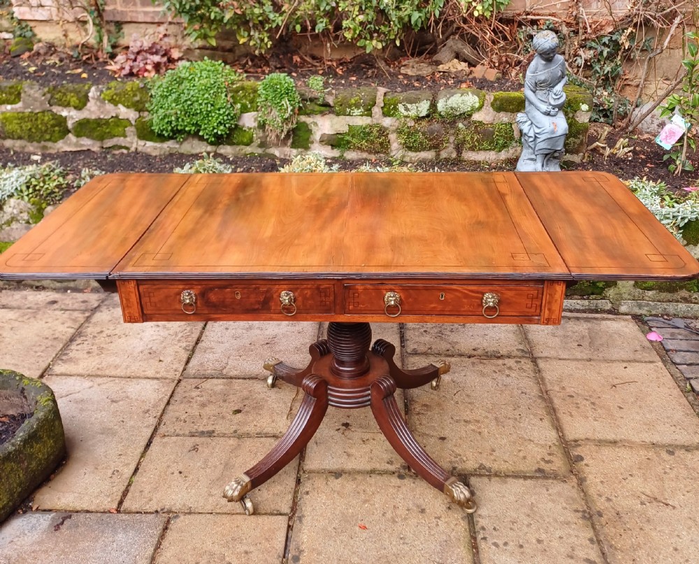 Regency mahogany sofa table