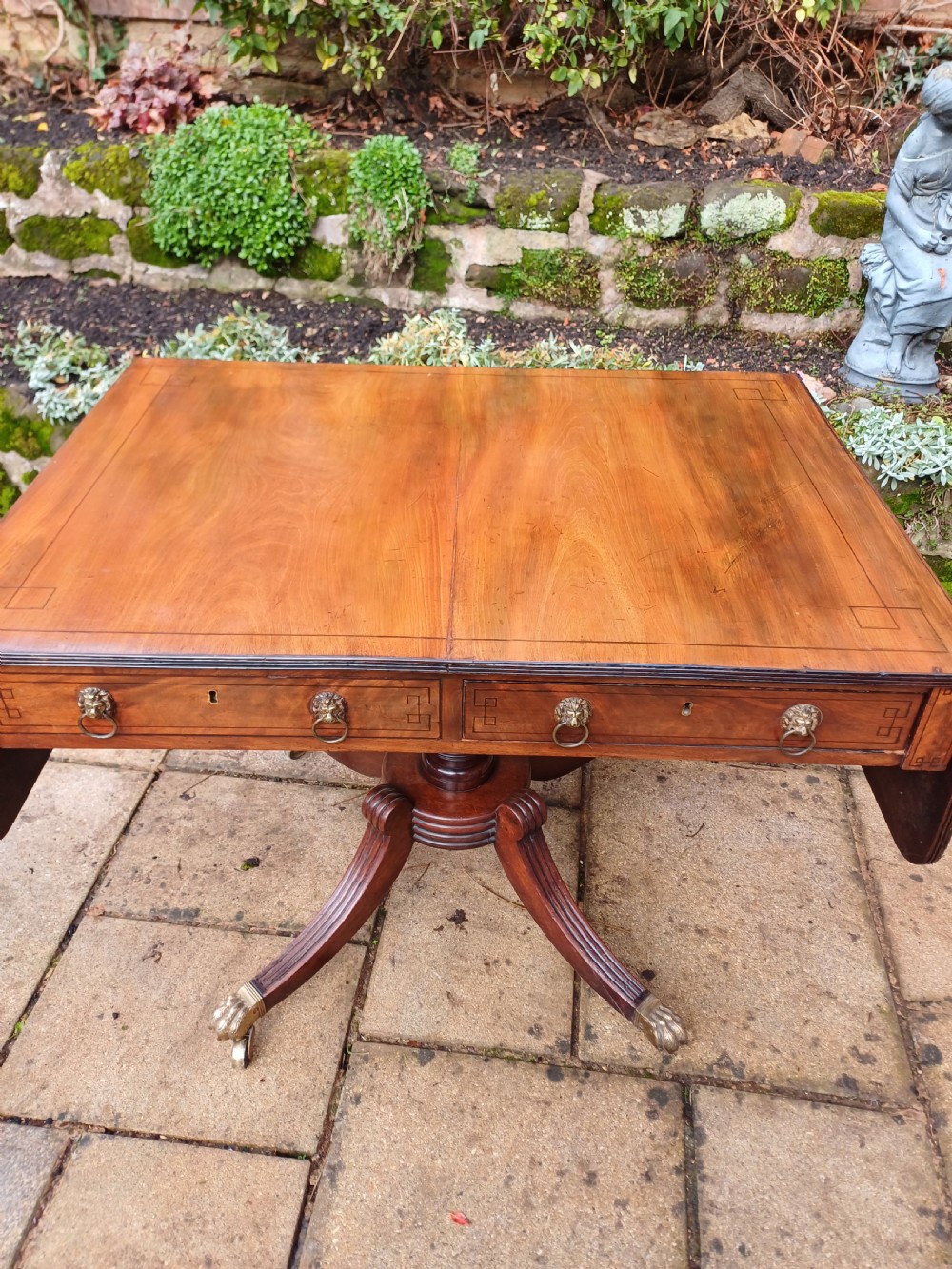 Regency mahogany sofa table View IV