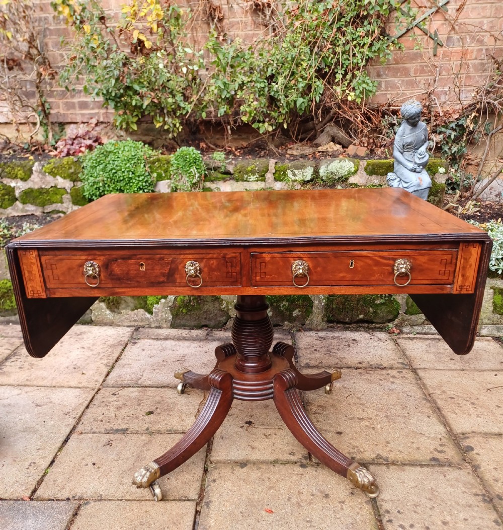 Regency mahogany sofa table View VI