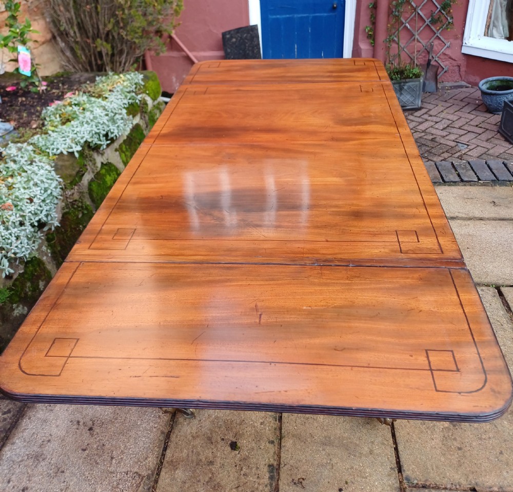 Regency mahogany sofa table View VII