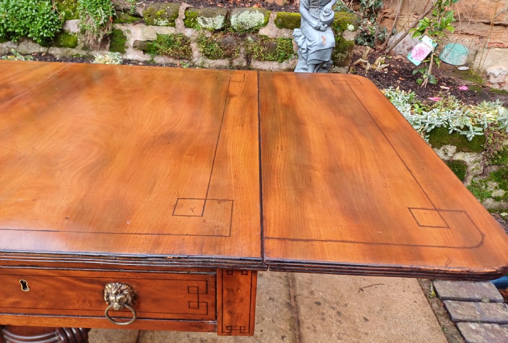 Regency mahogany sofa table View VIII