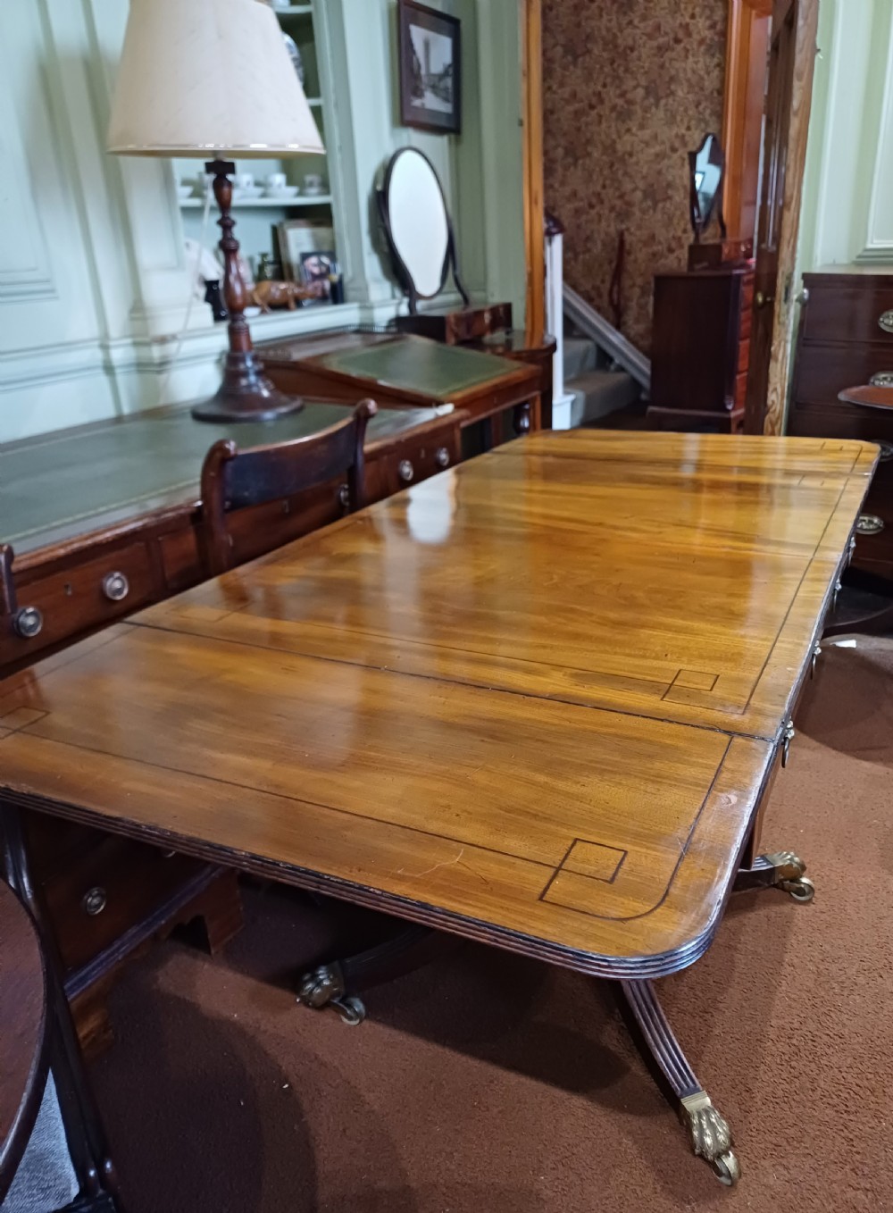Regency mahogany sofa table View XII