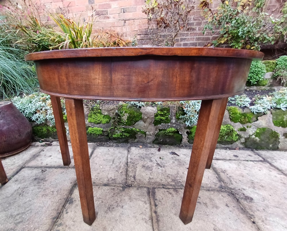 A pair of demi lune console mahogany Georgian  View VIII