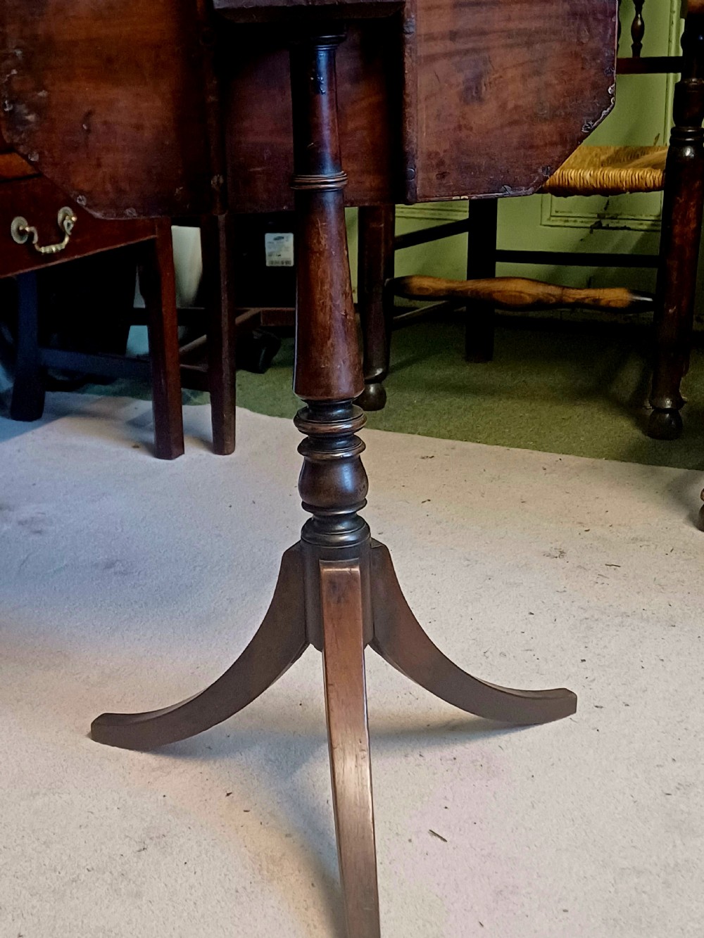 Mahogany tripod table View II