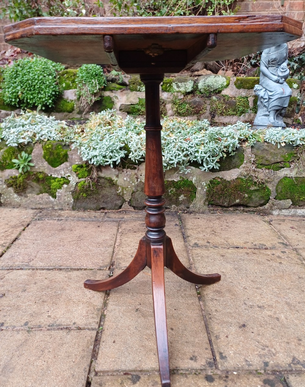 Mahogany tripod table View IV