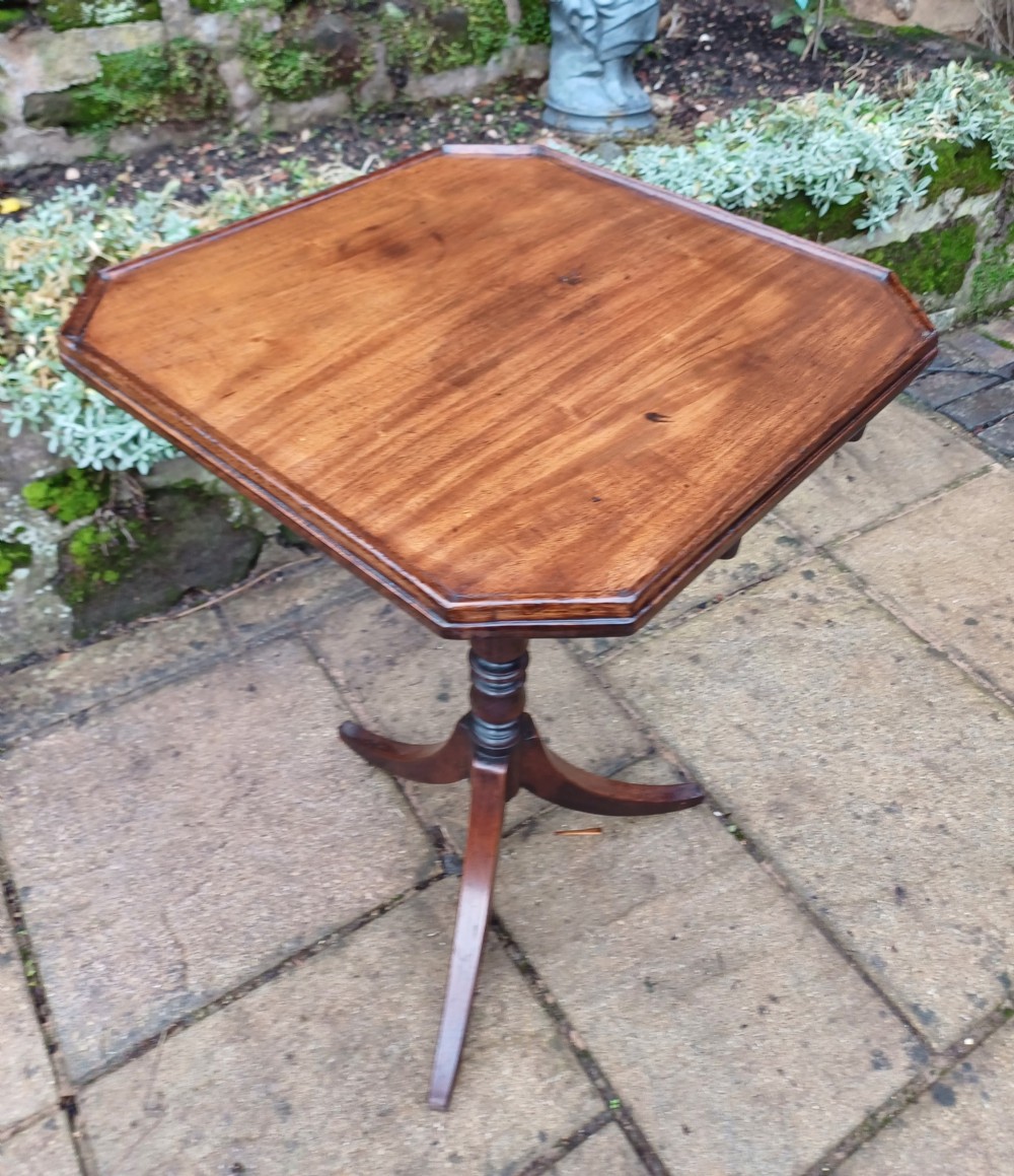 Mahogany tripod table View VI