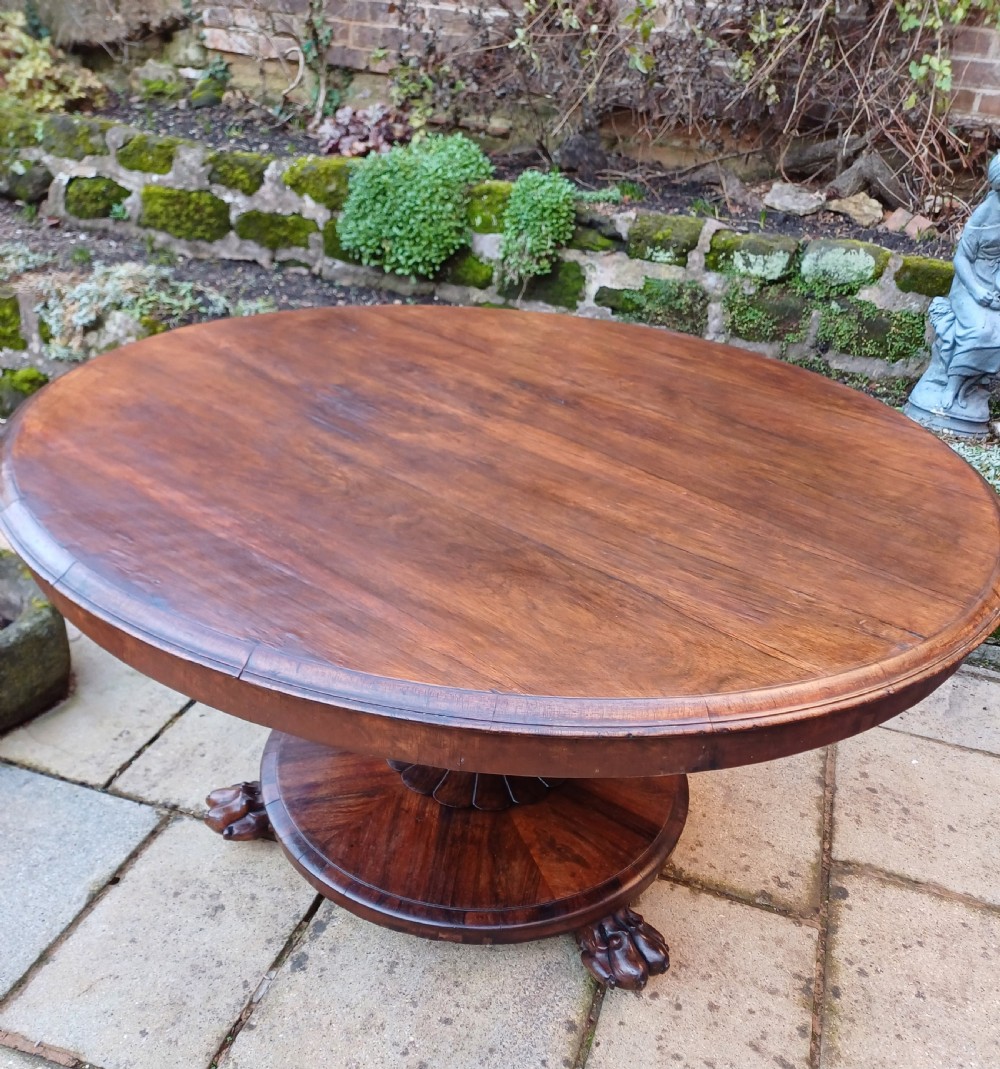 Rosewood  centre circular dining table  View IV