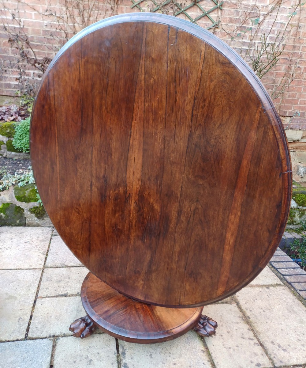 Rosewood  centre circular dining table  View V