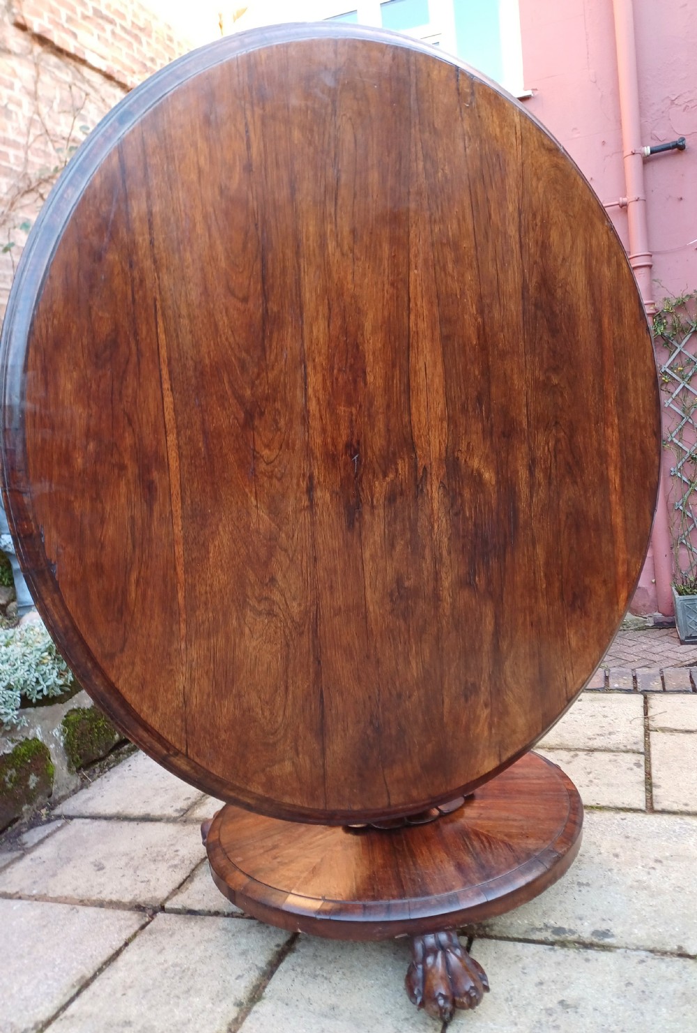 Rosewood  centre circular dining table  View VI