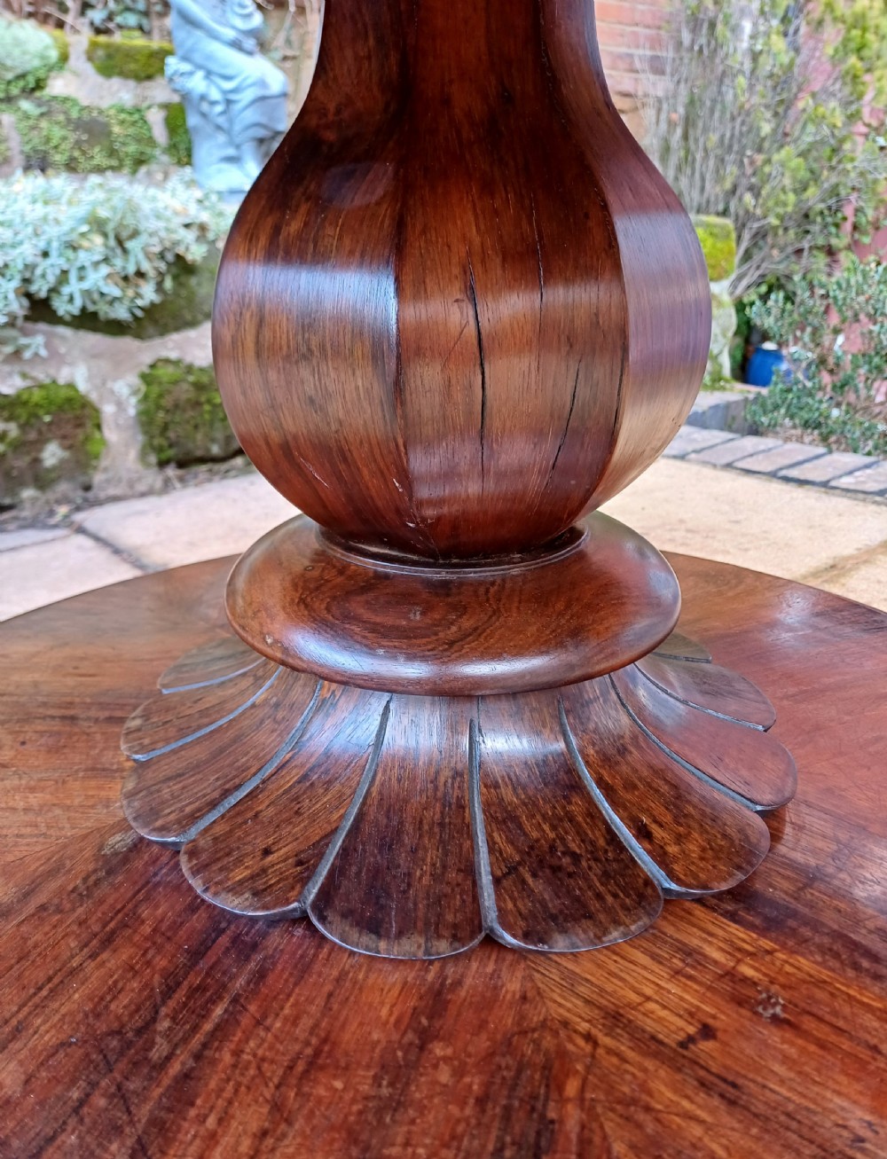 Rosewood  centre circular dining table  View XII