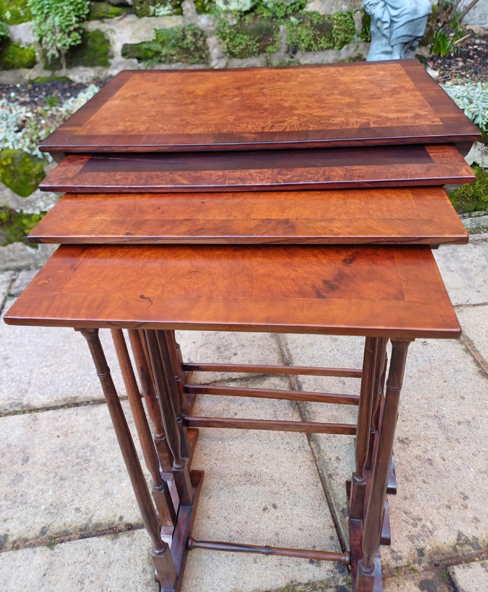 Nest of 4 tables rosewood, amboyna  View VI