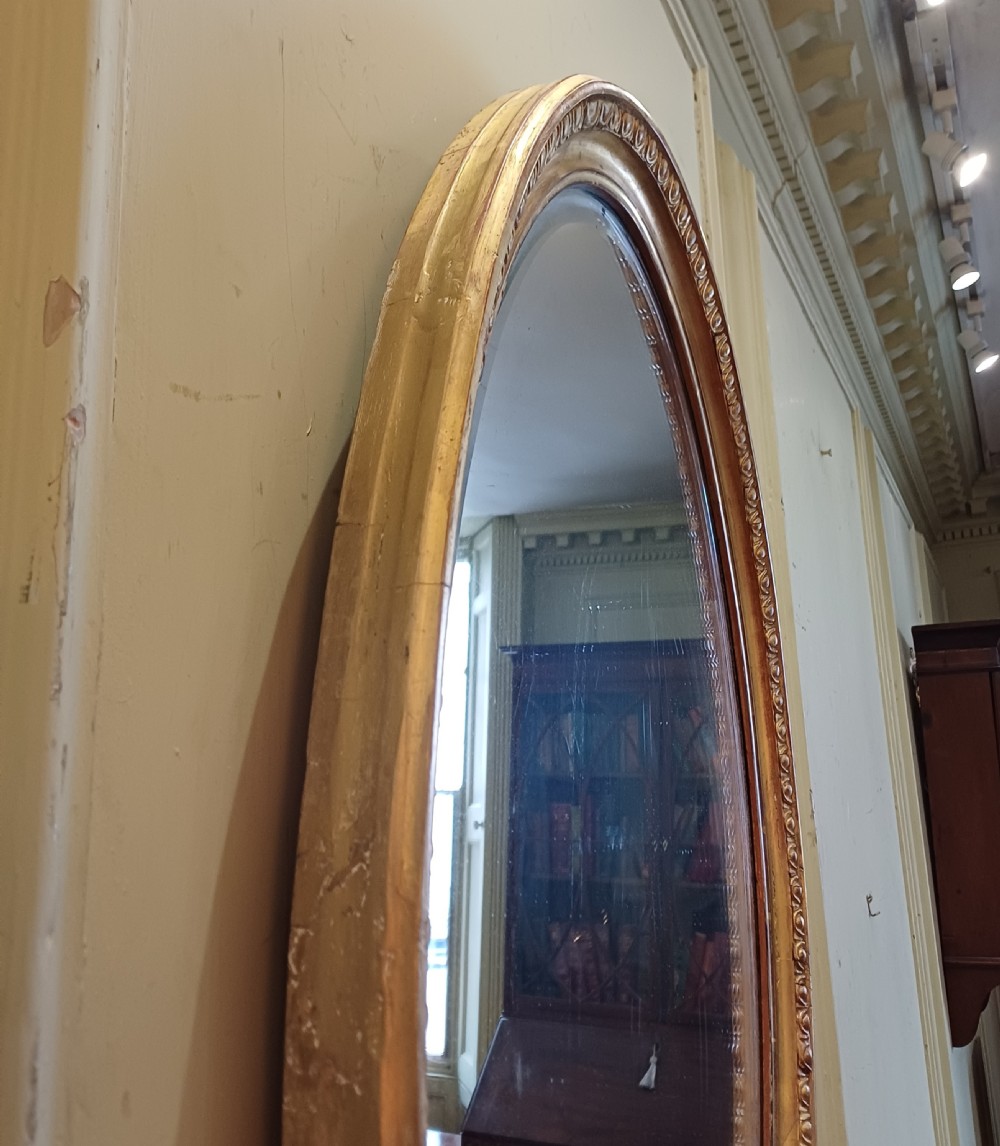 Oval giltwood gilt mirror View V