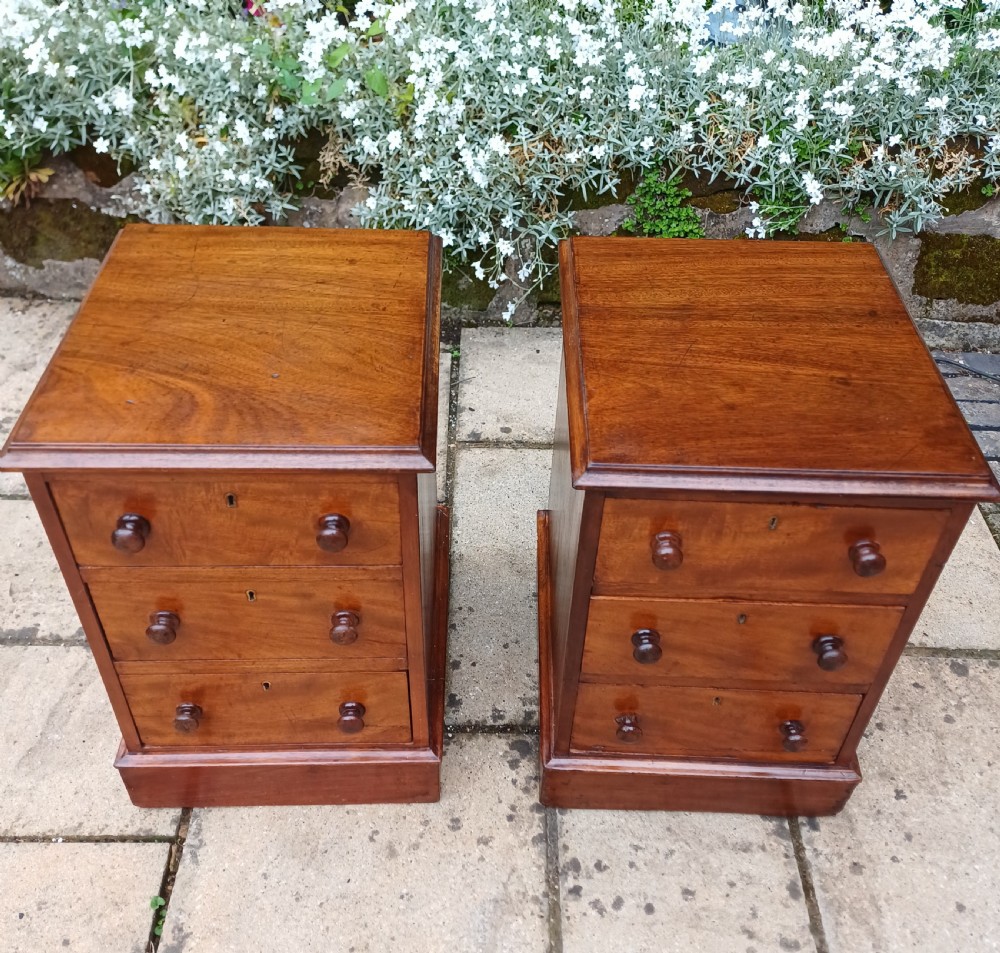 A pair of bedside drawers  View II