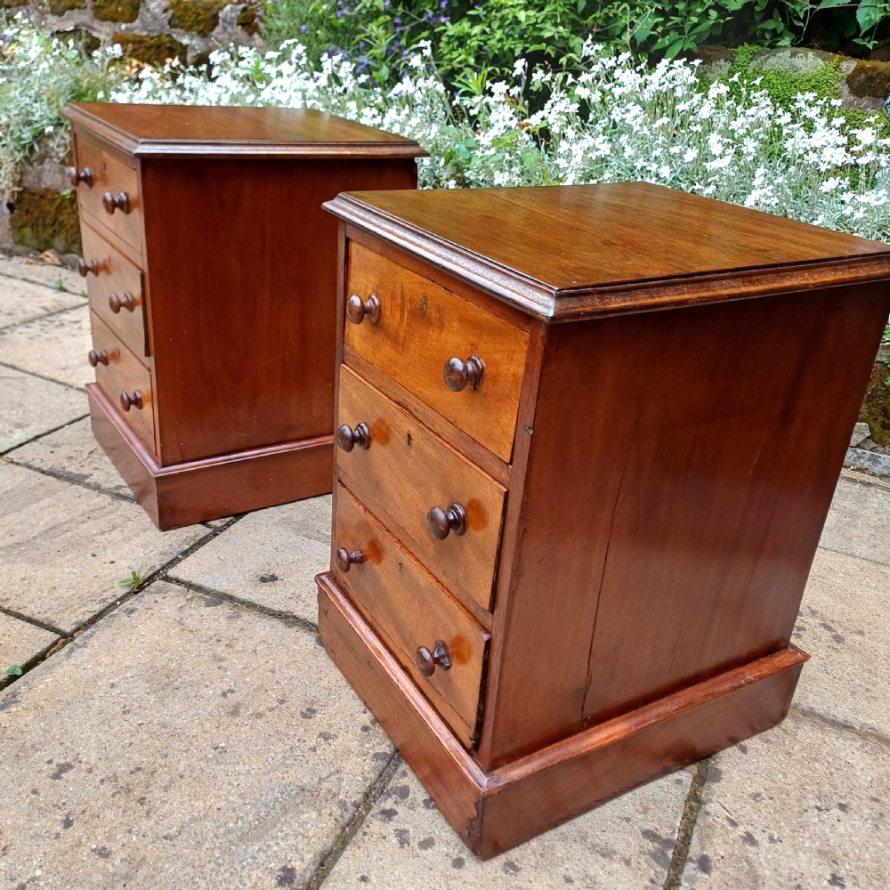 A pair of bedside drawers  View V