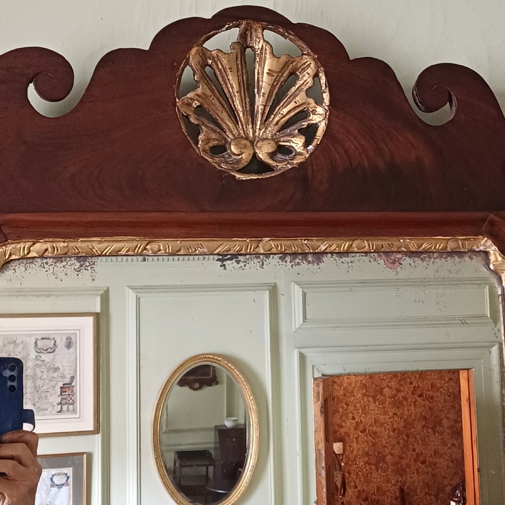 Georgian fret work wall mirror View II