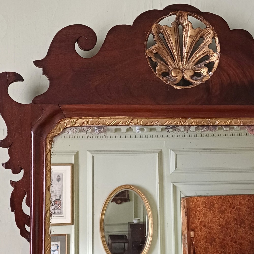 Georgian fret work wall mirror View III