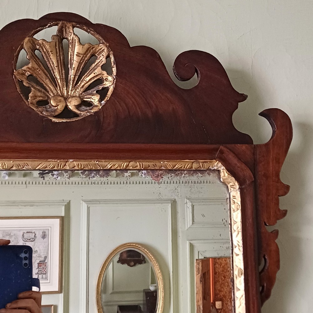 Georgian fret work wall mirror View IV