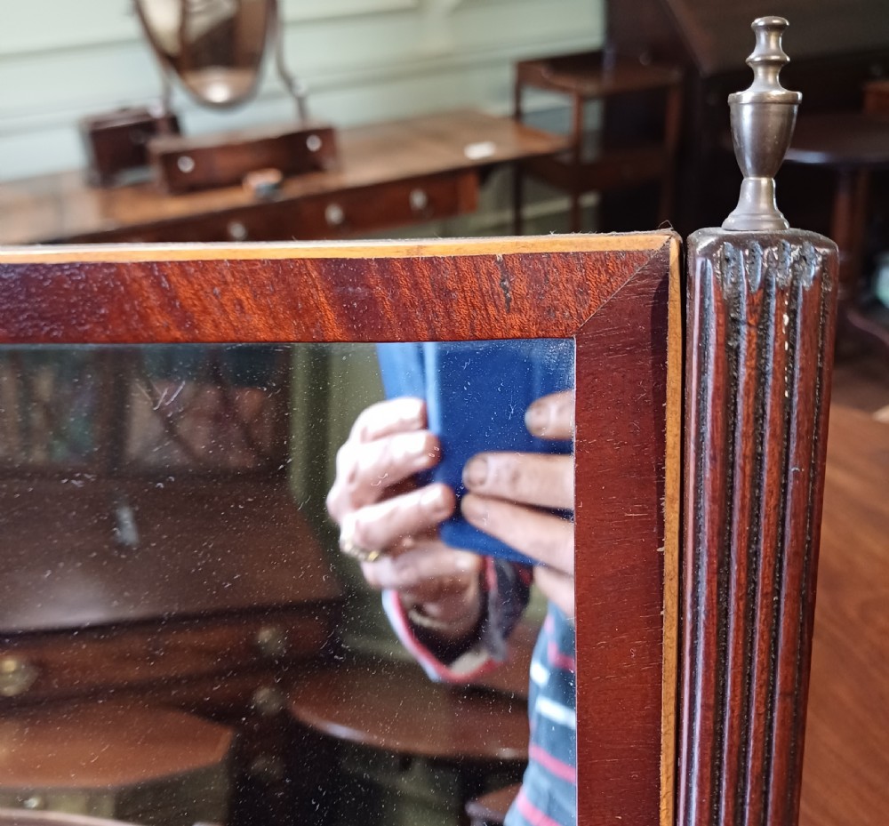 Georgian mahogany toilet dressing mirror View II