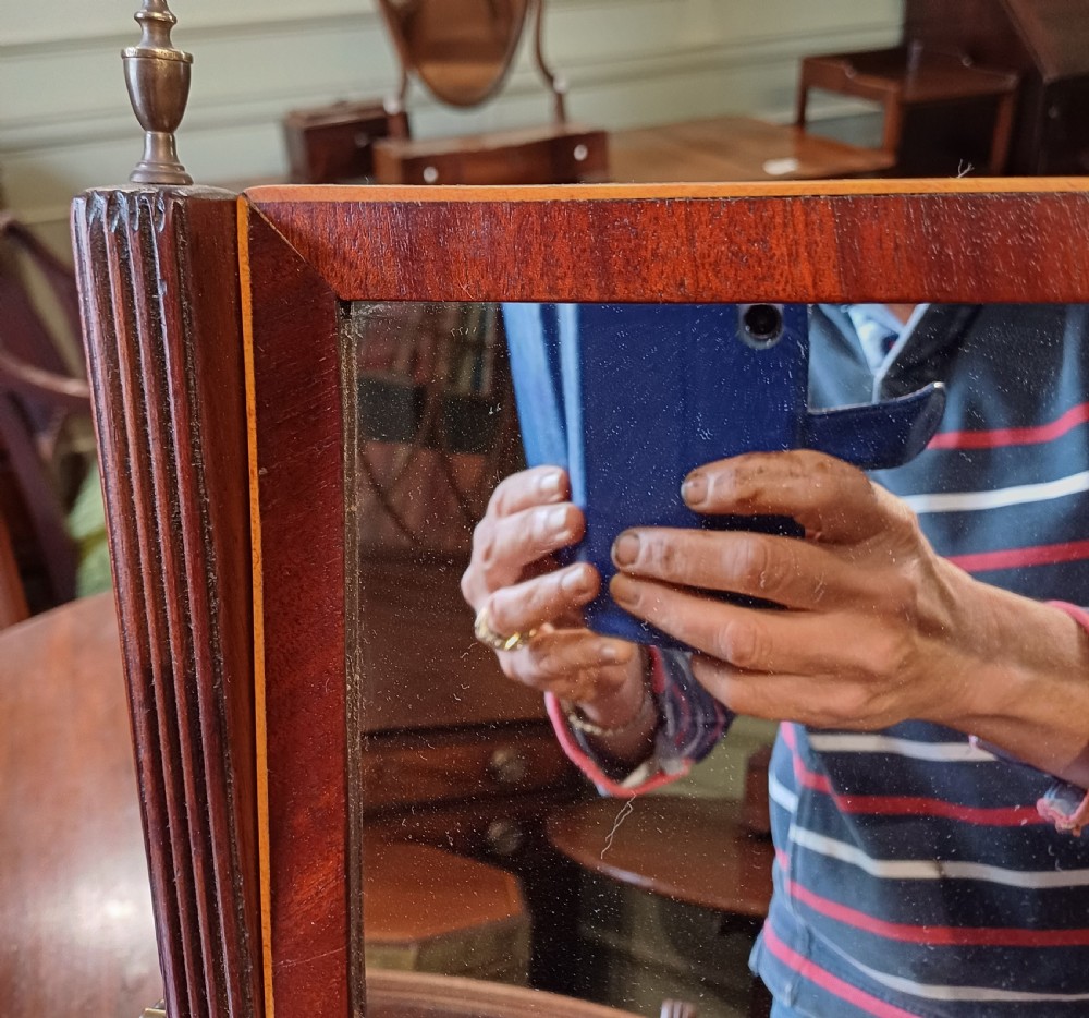 Georgian mahogany toilet dressing mirror View III