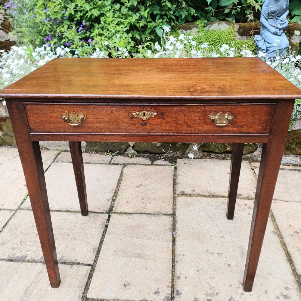 Georgian oak side table