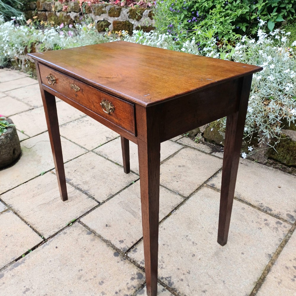 Georgian oak side table View II