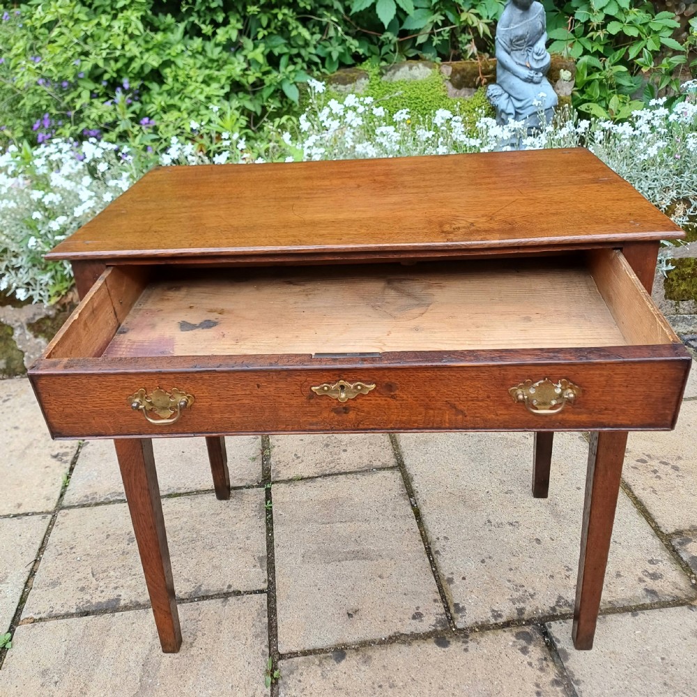Georgian oak side table View III
