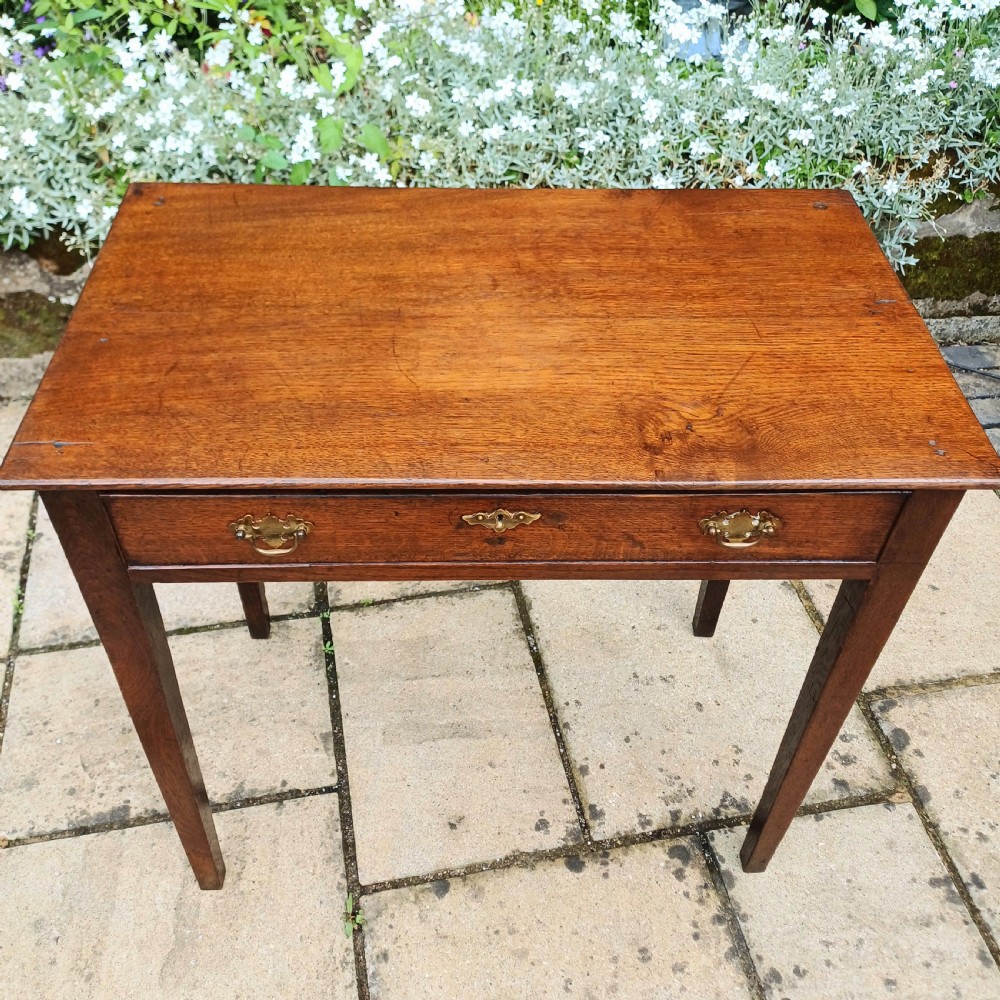 Georgian oak side table View IV
