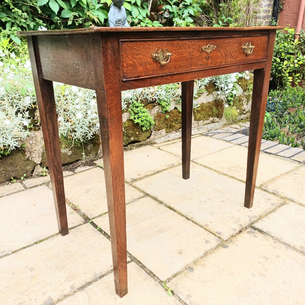 Georgian oak side table View V