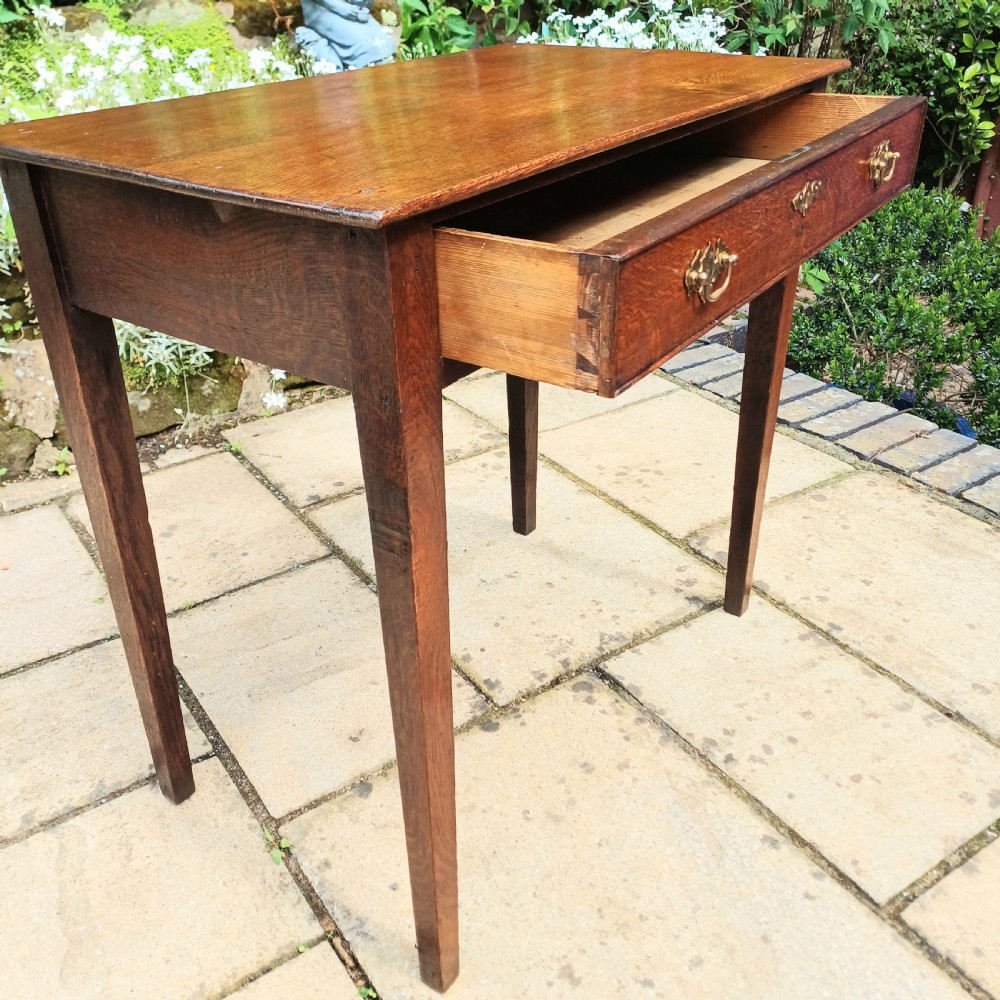 Georgian oak side table View VIII