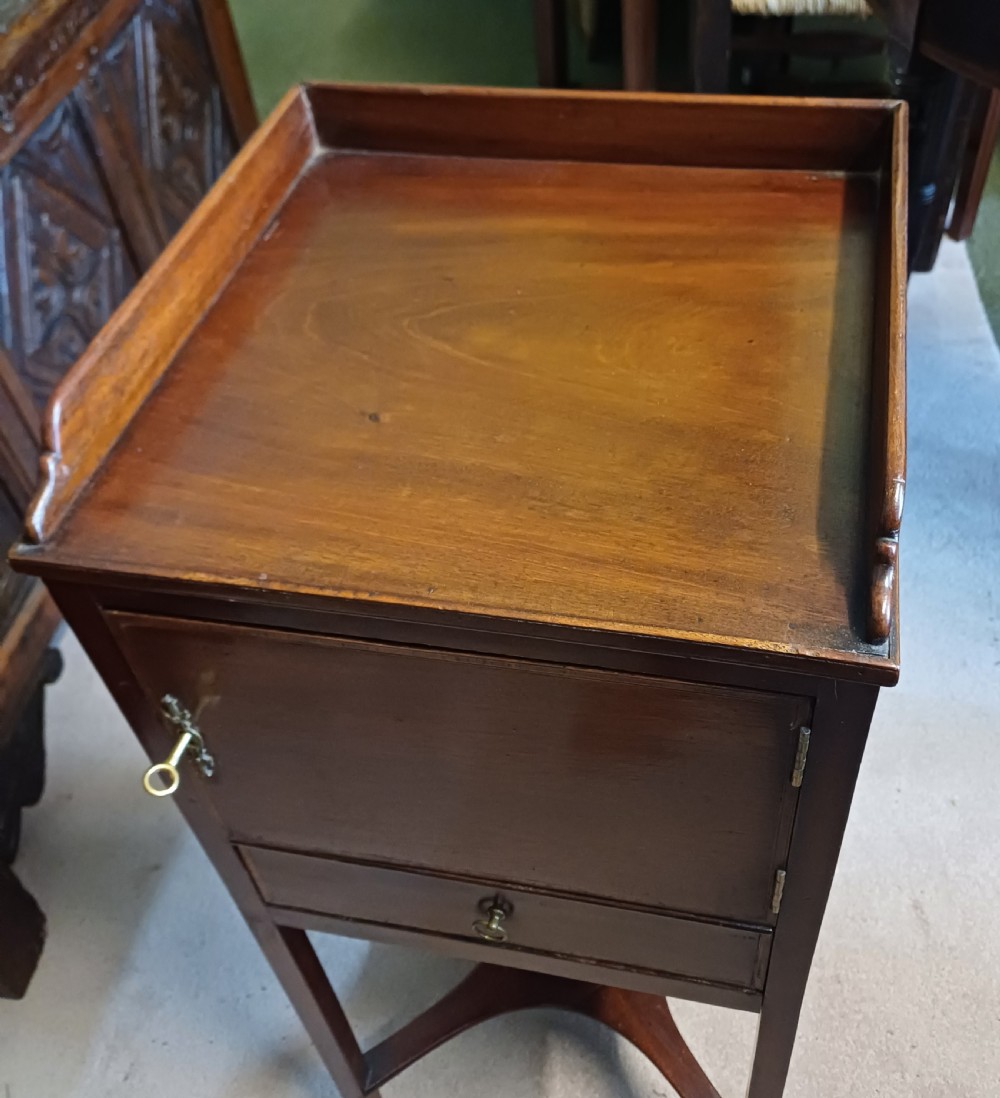 Bedside table with drawer and cupboard  View V