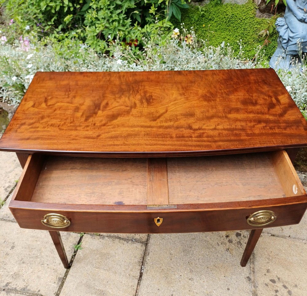 Georgian bow fronted side table mahogany  View VIII