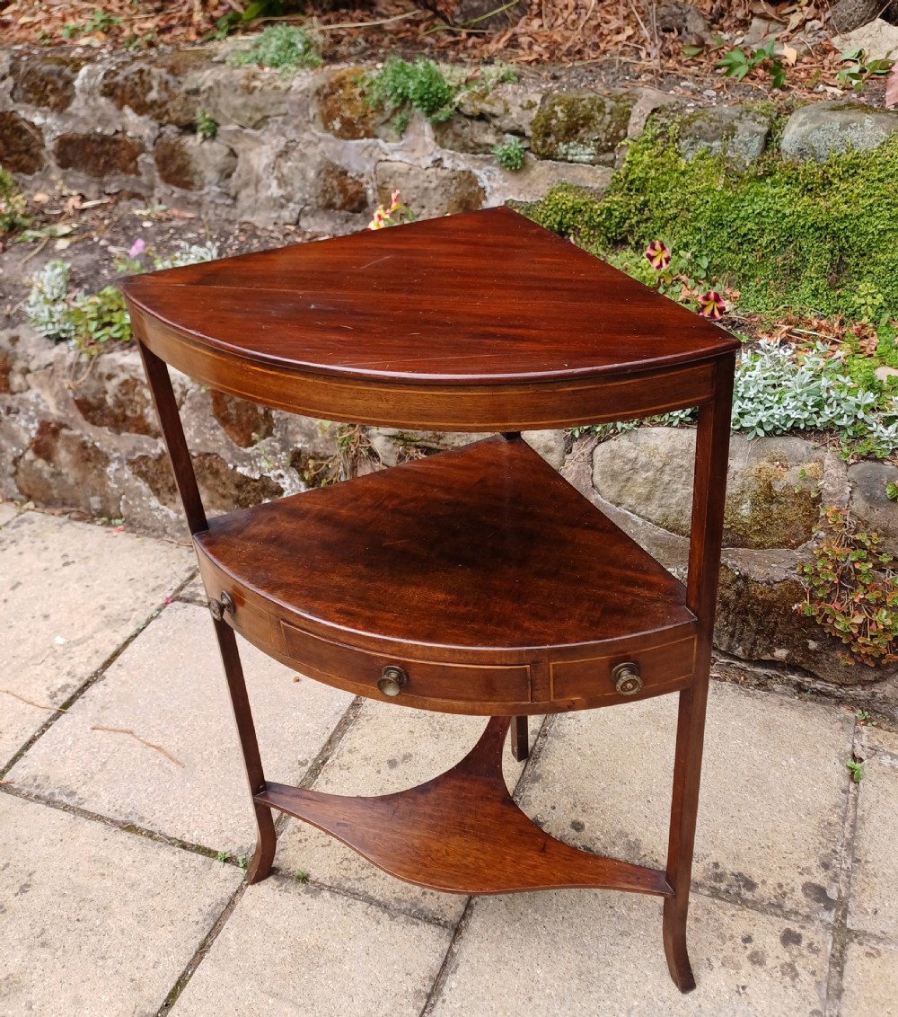 Corner table mahogany Georgian  View III