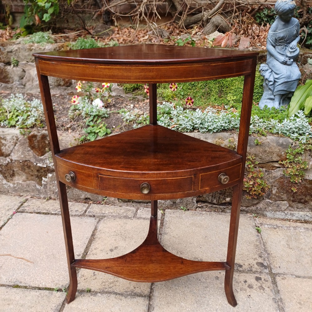 Corner table mahogany Georgian  View VII