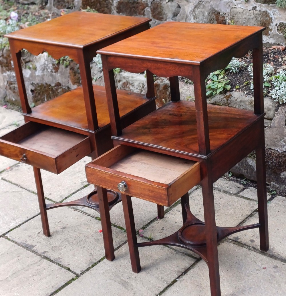 Pair of Georgian bedside tables  View V