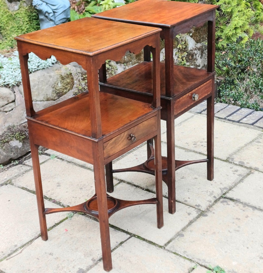 Pair of Georgian bedside tables  View VI