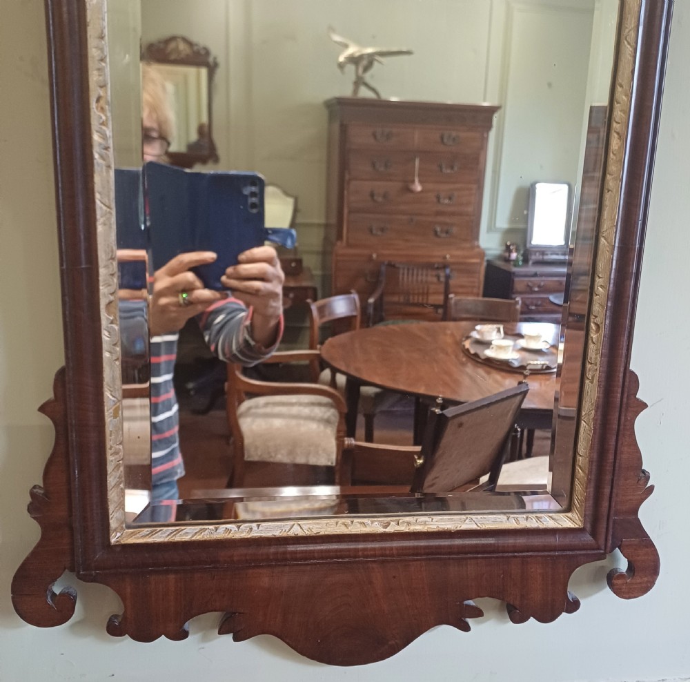 Georgian fret chippendale wall mirror  View IV