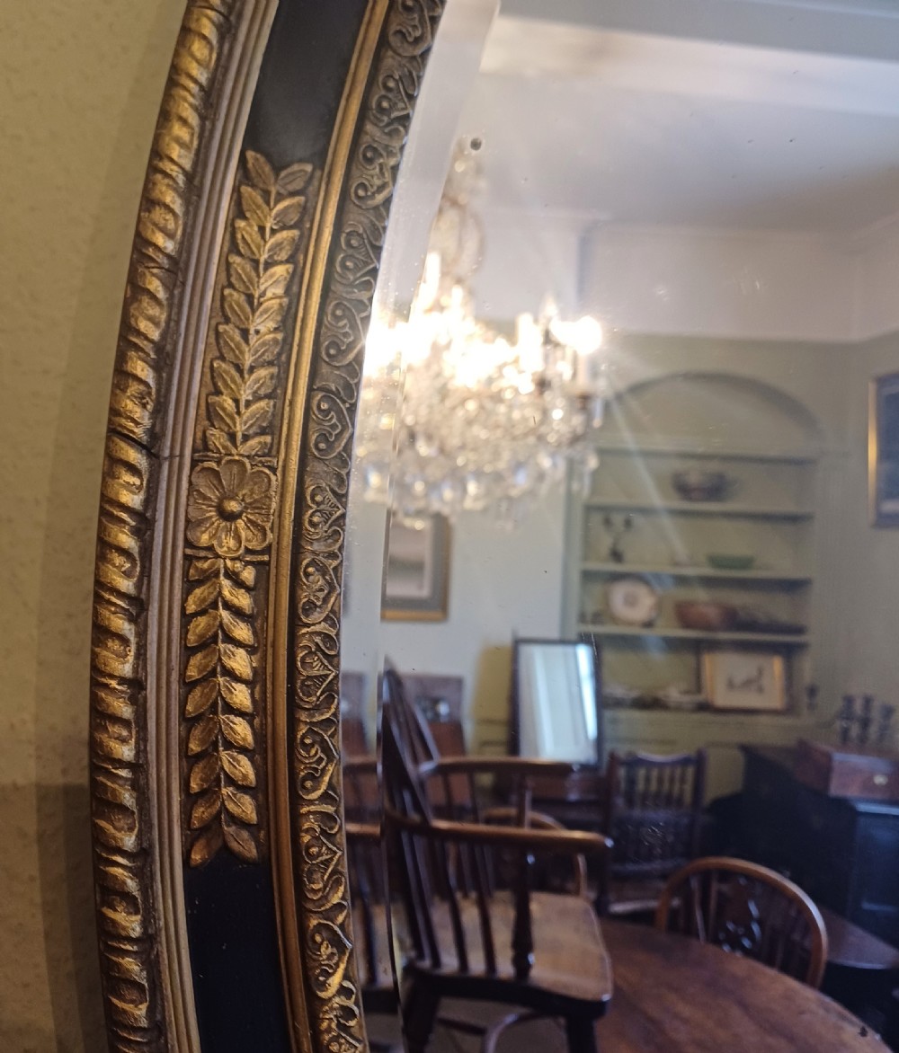 Oval gilt mirror Edwardian  View V