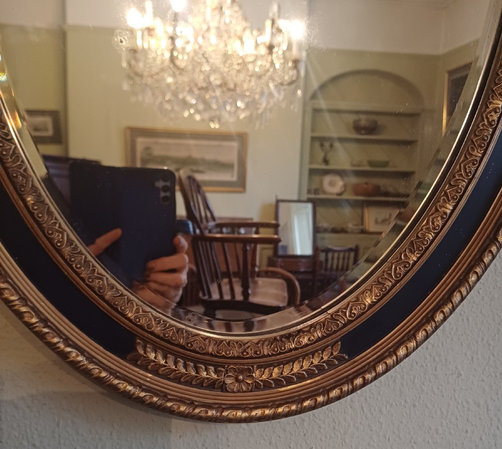 Oval gilt mirror Edwardian  View VI