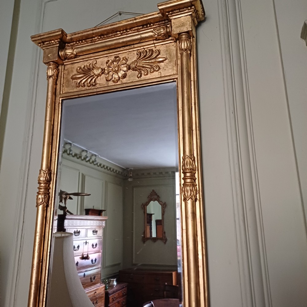Regency giltwood pier wall mirror  View II