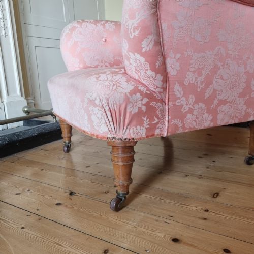 19TH CENTURY BUTTONBACK ARMCHAIR - ADDITIONAL PHOTO 4