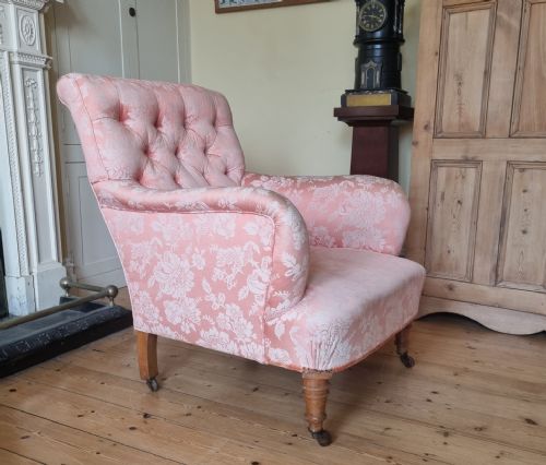 19TH CENTURY BUTTONBACK ARMCHAIR - ADDITIONAL PHOTO 1