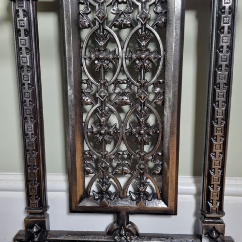 A FINE CAST IRON STICK STAND AESTHETIC MOVEMENT DATED1869 - ADDITIONAL PHOTO 3
