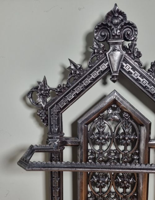 A FINE CAST IRON STICK STAND AESTHETIC MOVEMENT DATED1869 - ADDITIONAL PHOTO 7