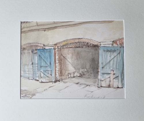 RICHMOND UPON THAMES 3 X CHARMING WATERCOLOURS BY ROLAND BATCHELOR RWS - ADDITIONAL PHOTO 7