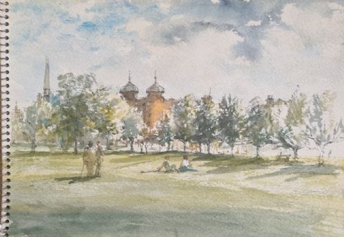 ROLAND BATCHELOR RWS 1889 1990 A SKETCHBOOK OF WATERCOLOURS AND PEN AND INK DRAWINGS - ADDITIONAL PHOTO 6