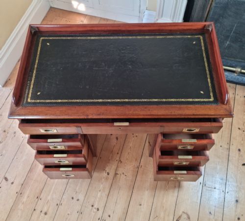 19TH CENTURY MAHOGANY CAMPAIGN DESK - ADDITIONAL PHOTO 4