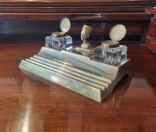 an impressive egyptian inspired inkstand - CATEGORY: ANTIQUE MISCELLANEOUS - DATED 1920