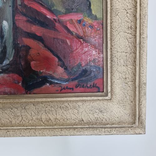 A VIBRANT STILL LIFE IN OILS BY THE PARISIAN ARTIST JEAN DEHELLY - ADDITIONAL PHOTO 1