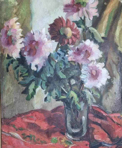 A VIBRANT STILL LIFE IN OILS BY THE PARISIAN ARTIST JEAN DEHELLY - ADDITIONAL PHOTO 2