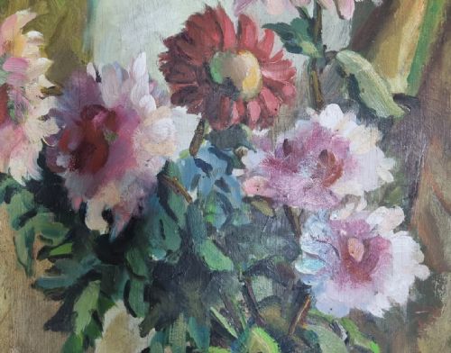 A VIBRANT STILL LIFE IN OILS BY THE PARISIAN ARTIST JEAN DEHELLY - ADDITIONAL PHOTO 3